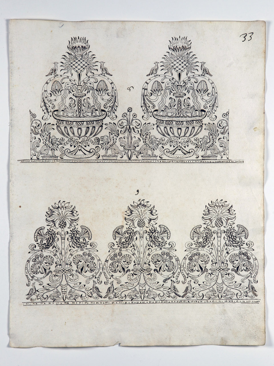 modelli per merletti (disegno) di Samarco Giovanni Alfonso (attribuito) (sec. XVII)