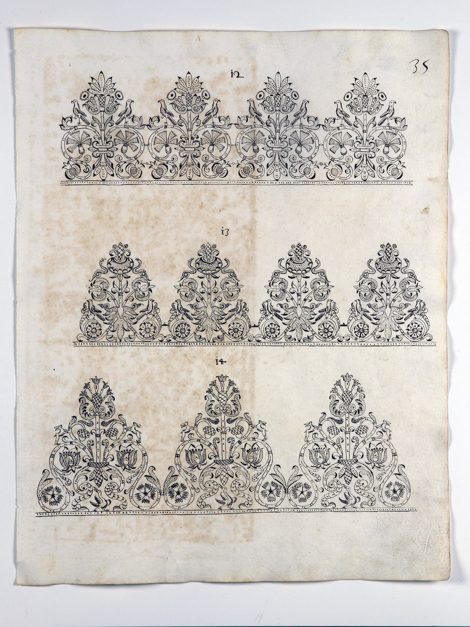 modelli per merletti (disegno) di Samarco Giovanni Alfonso (attribuito) (sec. XVII)