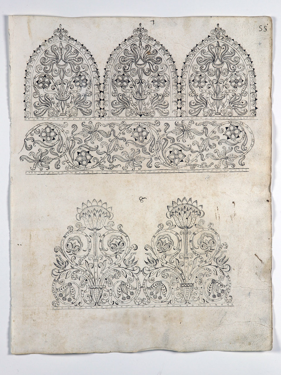 modelli per merletti (disegno) di Samarco Giovanni Alfonso (attribuito) (sec. XVII)