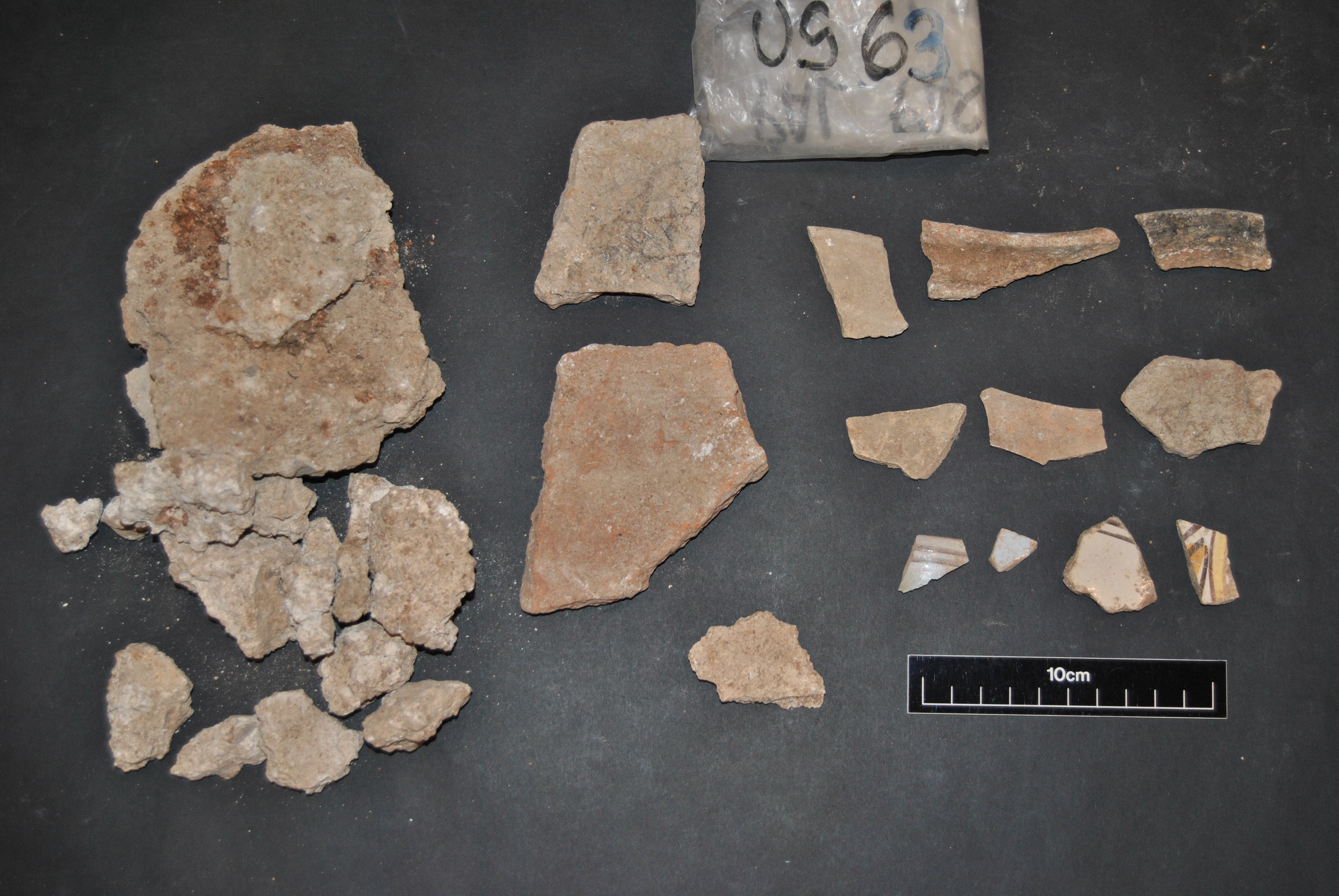 materiale proveniente da Unità Stratigrafica/ busta (CERAMICA, INTONACO, LATERIZI, MALTA) (SECOLI/ ARCHI DI SECOLI/ fine XIX -inizi XX secolo)