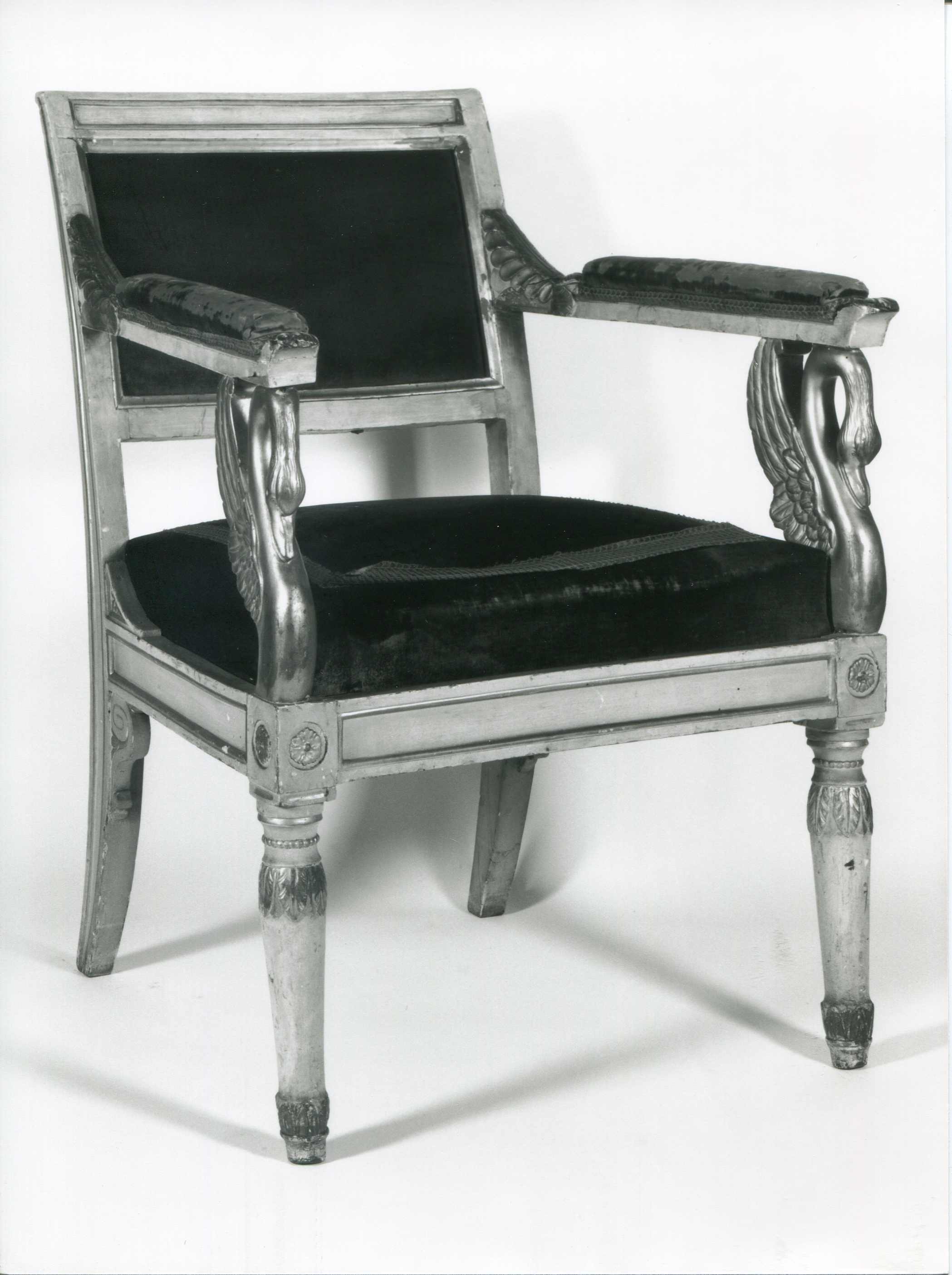 poltroncina, serie - manifattura lombarda (ultimo quarto sec. XVIII)