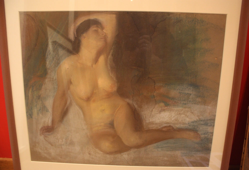 Nudo, figura di donna (disegno, opera isolata) di Tarquini Sabatino (attribuito) (prima metà XX)