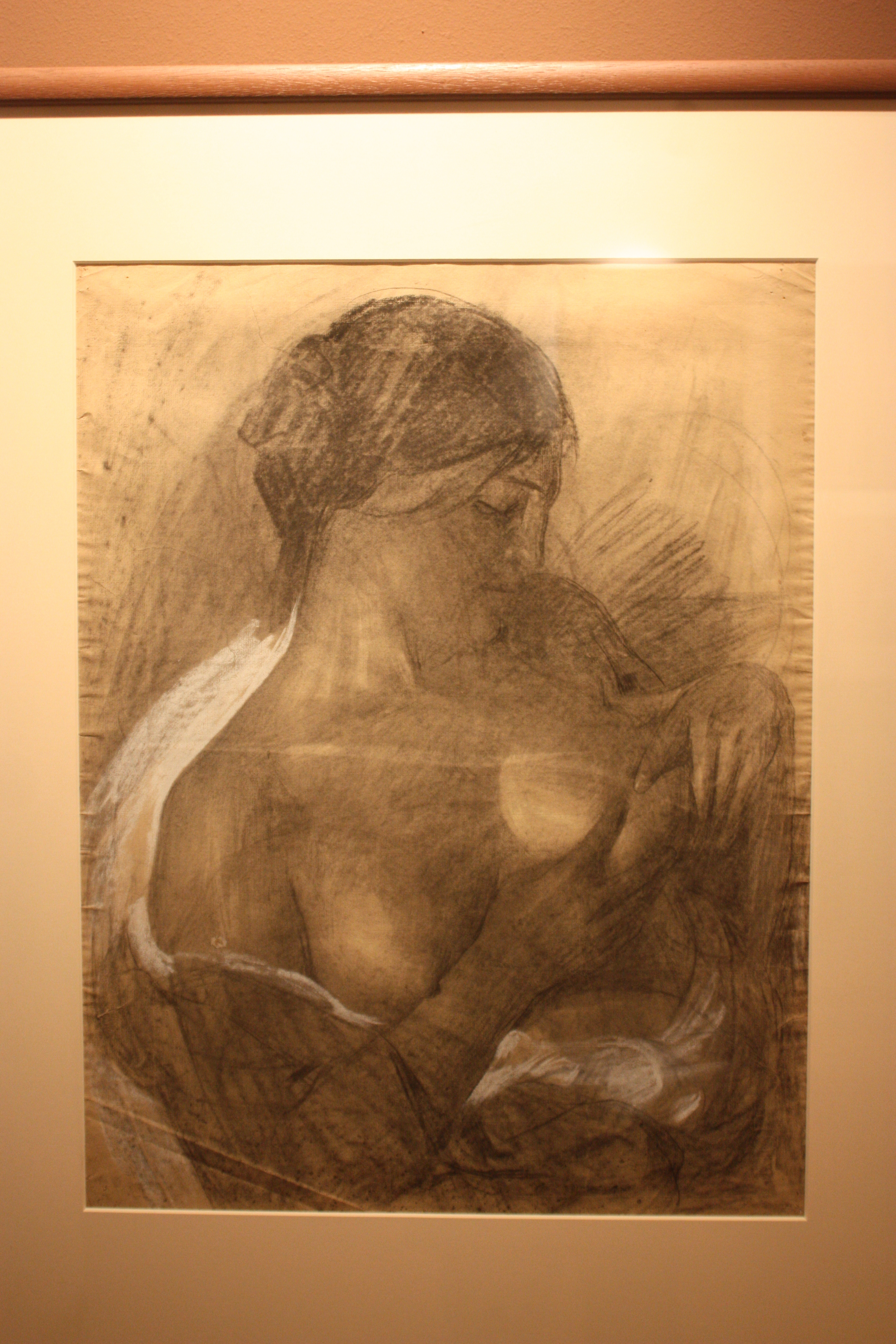 Nudo, figura di donna (disegno, opera isolata) di Tarquini Sabatino (attribuito) (prima metà XX)