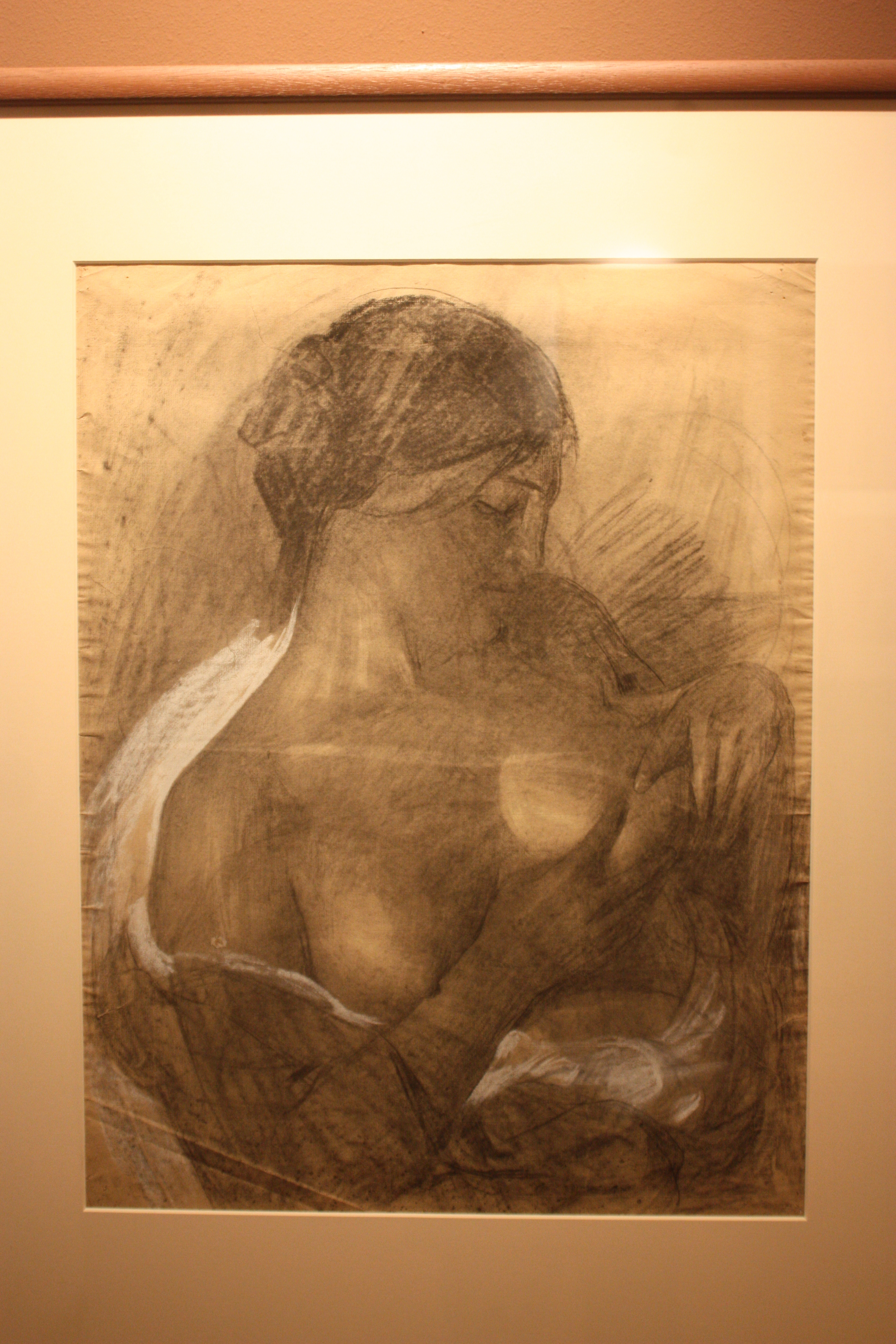 Nudo, figura di donna (disegno, opera isolata) di Tarquini Sabatino (attribuito) (prima metà XX)
