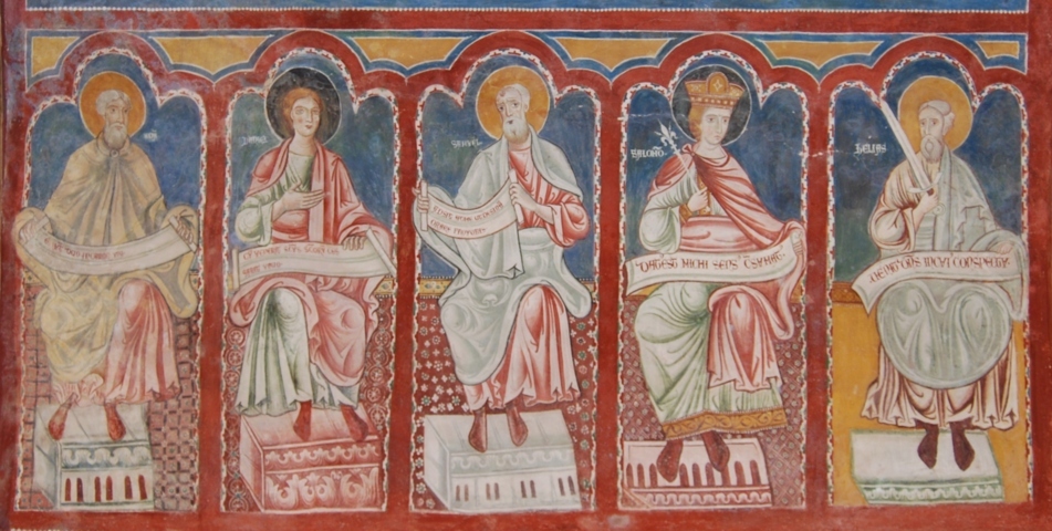 Isaia e Zaccaria, Adamo, Daniele, Samuele, Salomone, Elia, Mosè, Giobbe, Giona, Isaia, Profeti (dipinto, complesso decorativo) - produzione romana, ambito normanno, ambito abruzzese (terzo quarto XIII) <br>Condizioni d'uso: <a class='link-esterno' href='https://docs.italia.it/italia/icdp/icdp-pnd-circolazione-riuso-docs/it/v1.0-giugno-2022/testo-etichetta-BCS.html' target='_bcs'>Beni Culturali Standard (BCS)</a>