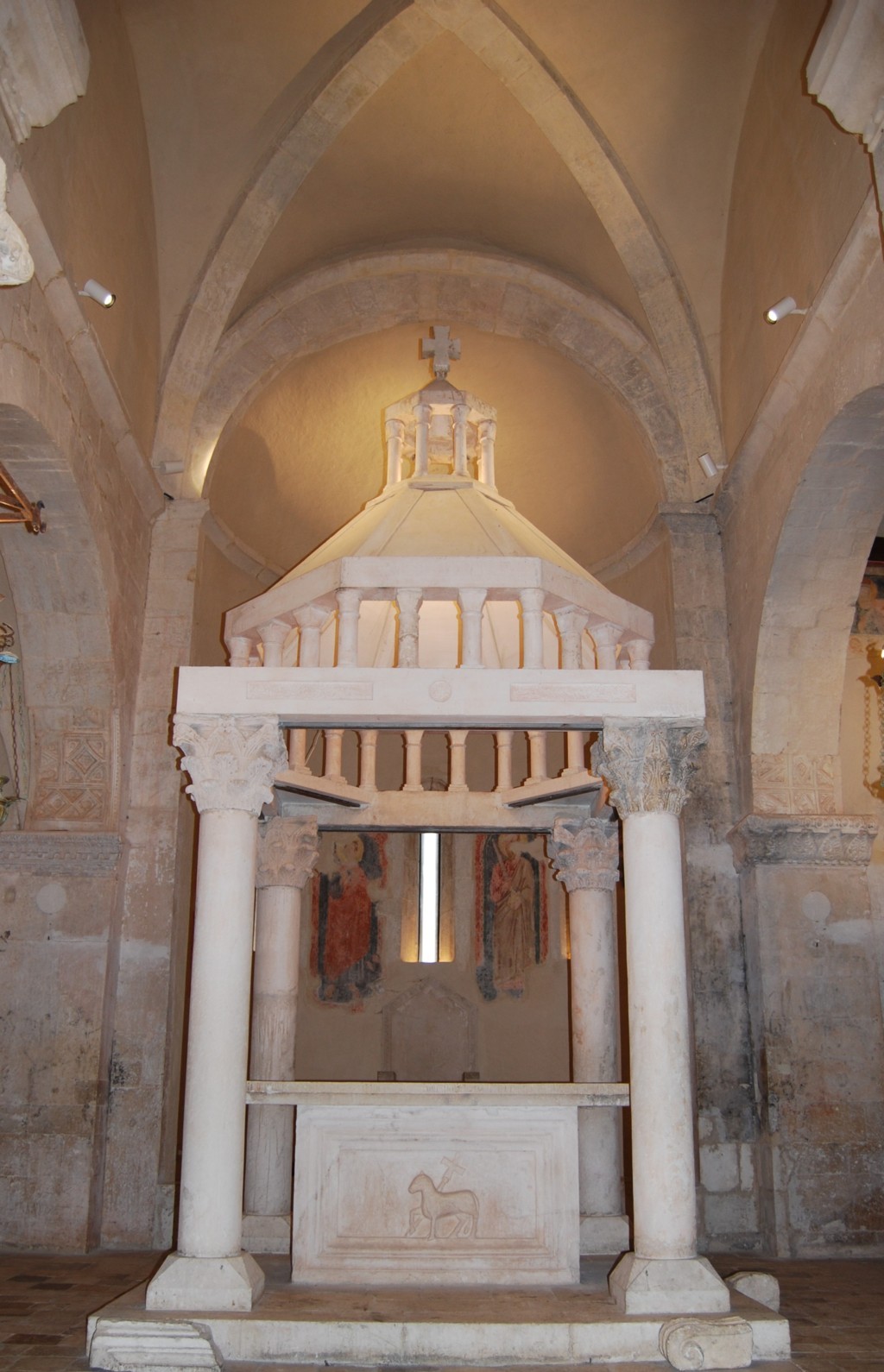 Ciborio (ciborio, complesso decorativo) - ambito abruzzese (primo quarto XIII)