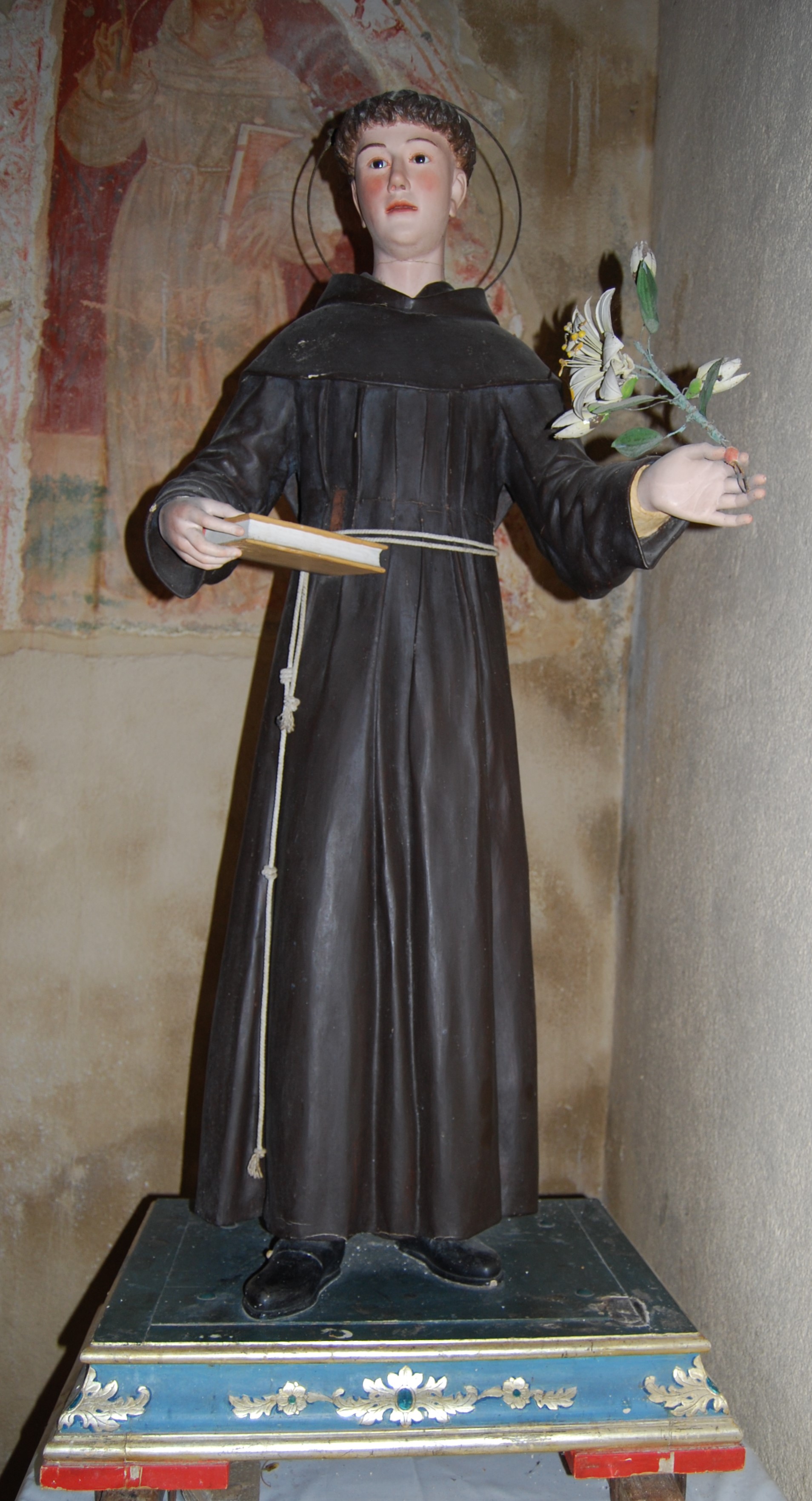 S. Domenico da Padova (statua, elemento d'insieme) - ambito abruzzese (fine XIX)