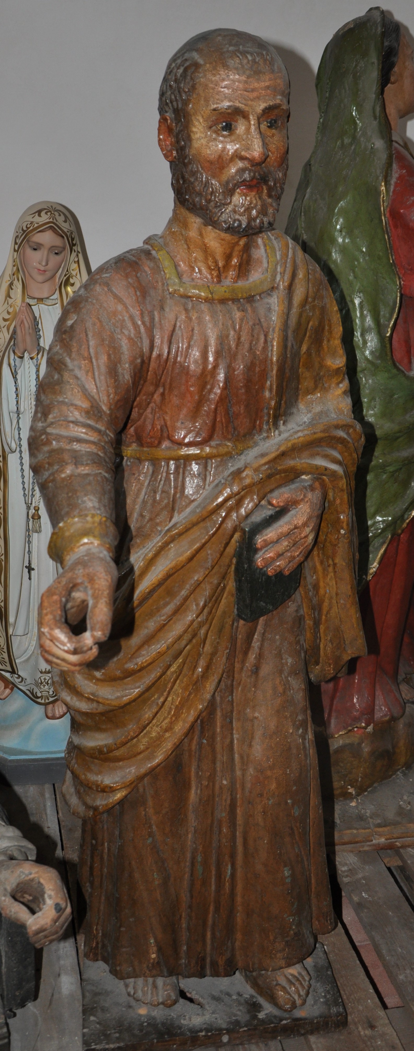 san Pietro (statua, opera isolata) - ambito abruzzese (XVII)