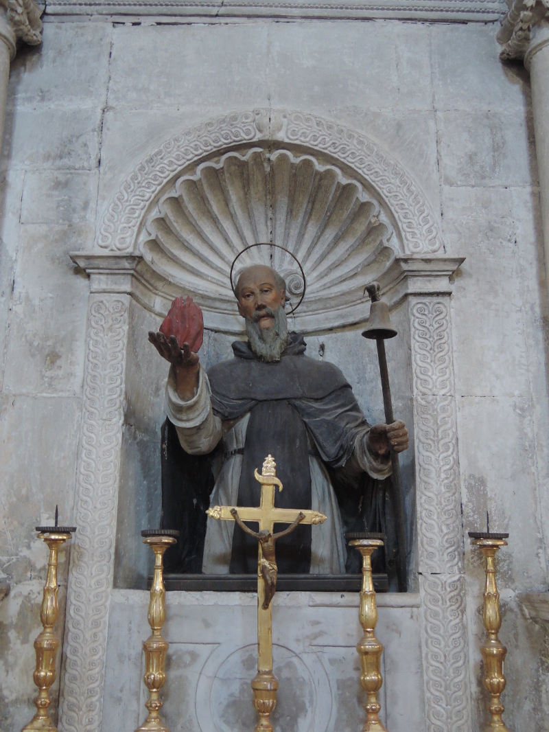 Sant'Antonio abate (scultura, opera isolata) - ambito abruzzese (metà/ metà XVI-XVII)