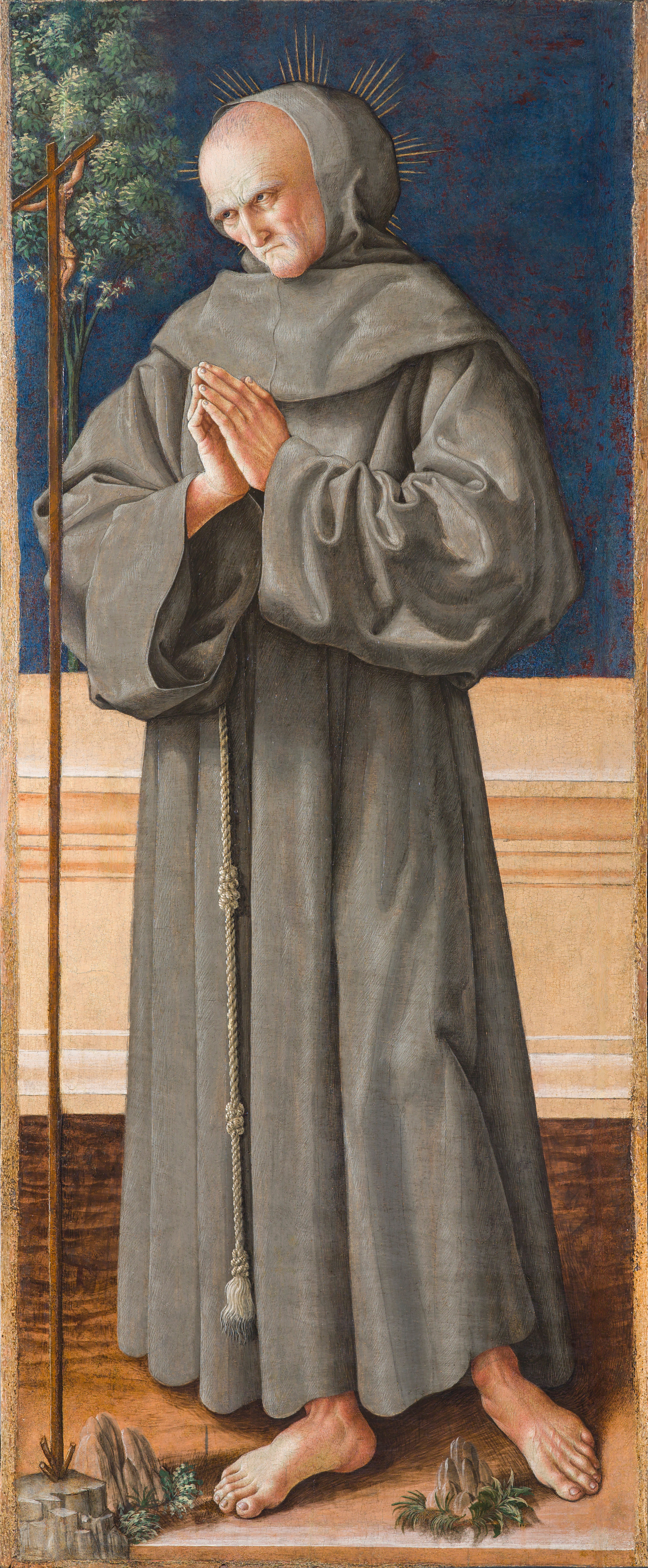 beato Vincenzo dell'Aquila (dipinto, opera isolata) di Gatti Saturnino (attribuito) - ambito abruzzese, ambito fiorentino, ambito umbro (inizio XVI)