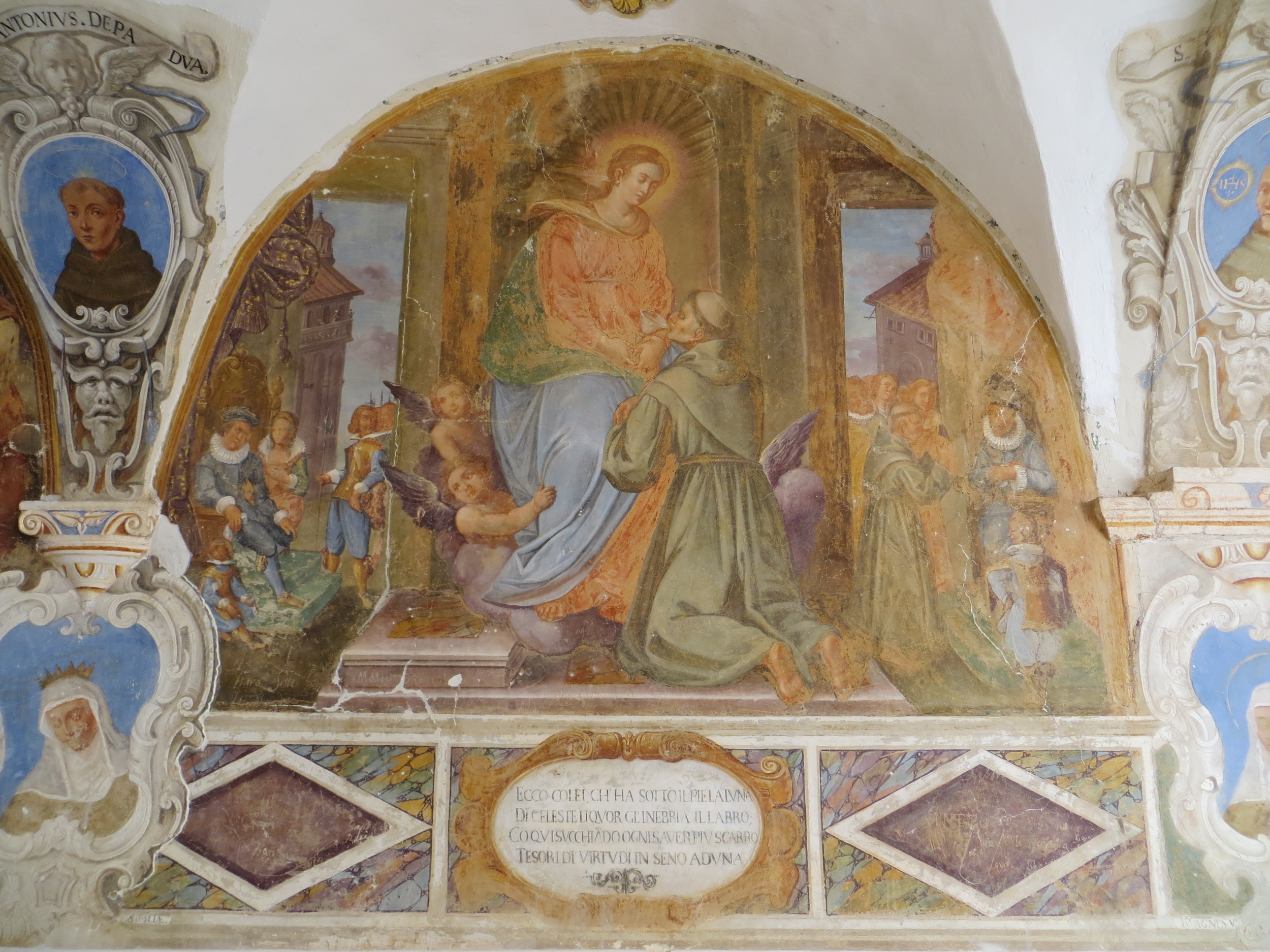 Visione della Madonna che disseta San Giovanni da Capestrano, Visione della Madonna che disseta San Giovanni da Capestrano (dipinto, ciclo) - ambito abruzzese (prima metà XVII)