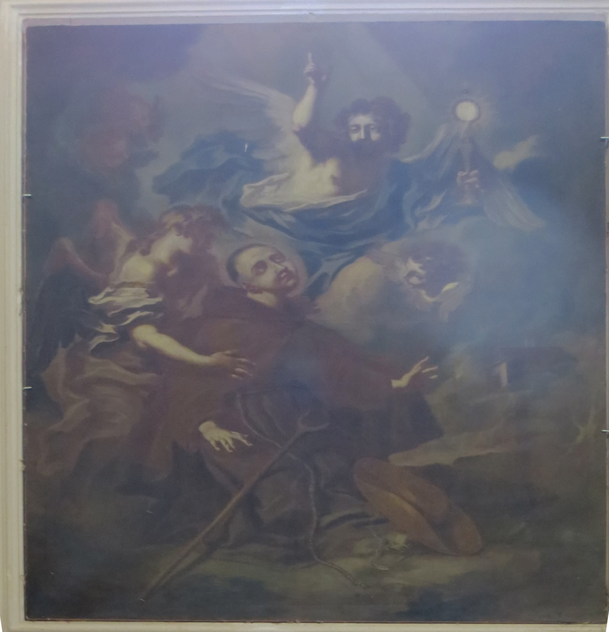 Estasi di san Pasquale Baylon, Estasi di san Pasquale Baylon (dipinto, complesso decorativo) di Damini Vincenzo - ambito veneziano (terzo quarto XVIII)