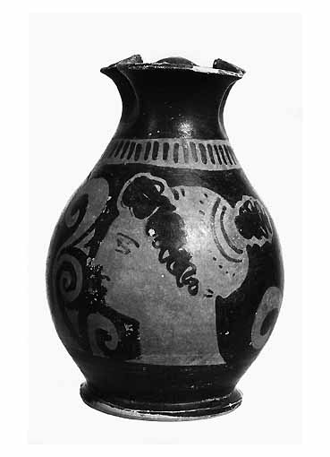 OINOCHOE A BOCCA TRILOBATA - ambito apulo (fine sec. IV a.C)