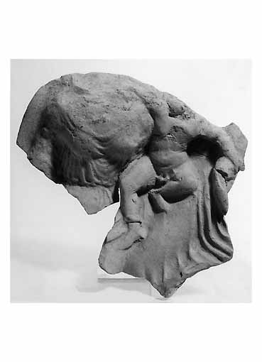 Recumbente con figura femminile (RILIEVO, Iacobone, C4 XIX) - produzione tarantina (prima meta' sec. IV a.C)