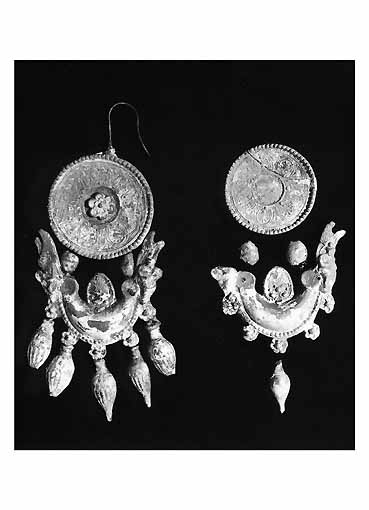 ORECCHINI (COPPIA DI) - produzione tarantina (sec. IV a.C)