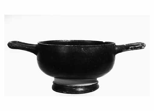 TAZZA BIANSATA - produzione tarantina (fine sec. IV a.C)