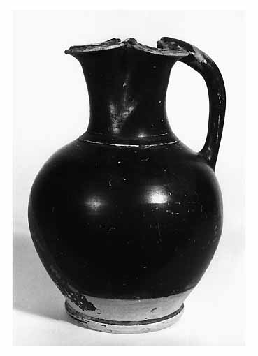 OINOCHOE A BOCCA TRILOBATA - ambito apulo (sec. IV a.C)