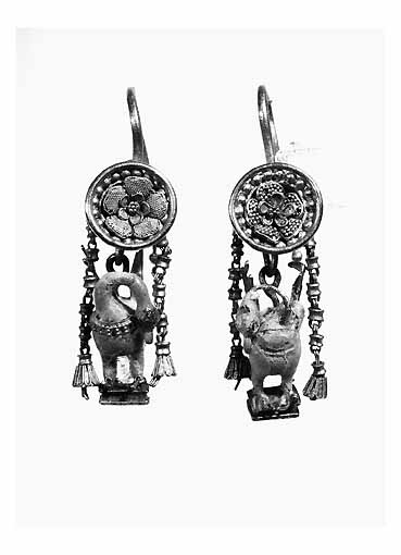 ORECCHINI (COPPIA DI) - produzione tarantina (secc. III/ II a.C)