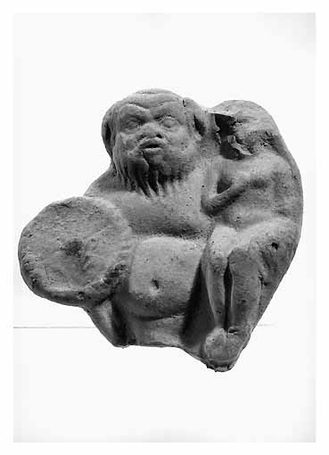 Papposileno con menade (STATUETTA) - ambito tarantino (sec. III a.C)