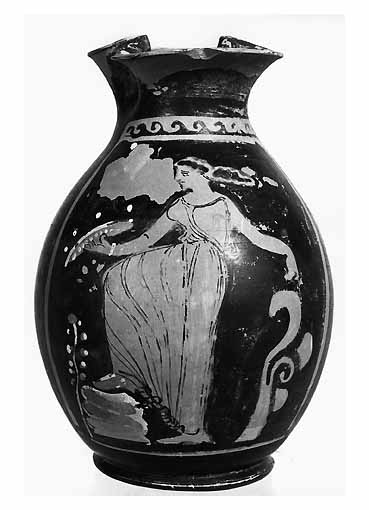 OINOCHOE A BOCCA TRILOBATA di Pittore di Varrese (cerchia) (ultimo quarto sec. IV a.C)