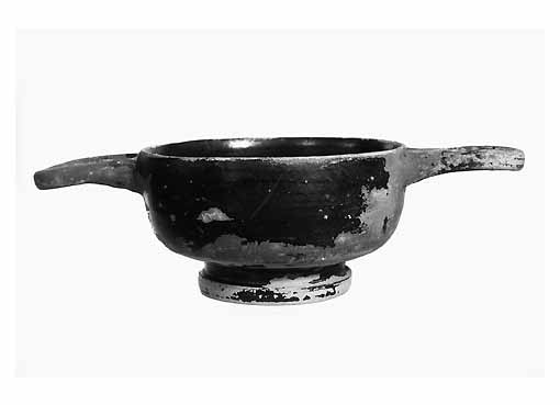 TAZZA BIANSATA - ambito tarantino (fine sec. IV a.C)