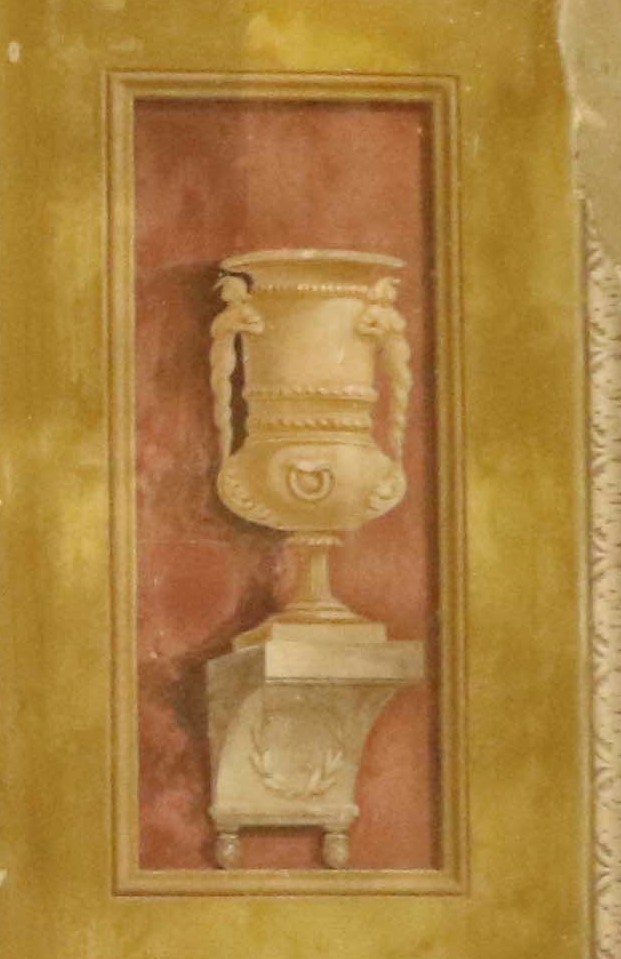 Vaso su mensola (dipinto) - ambito veneto (prima metà XIX)