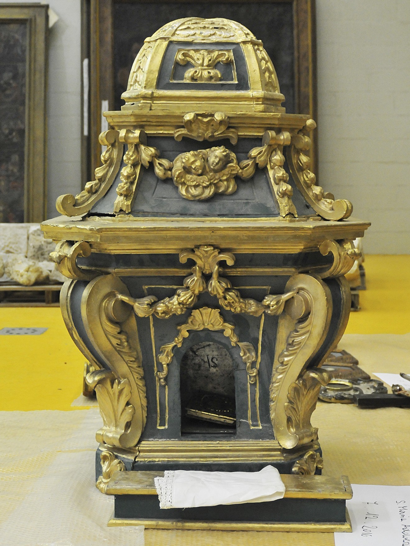 soggetto assente (tabernacolo, opera isolata) - bottega Italia centrale (XVIII)