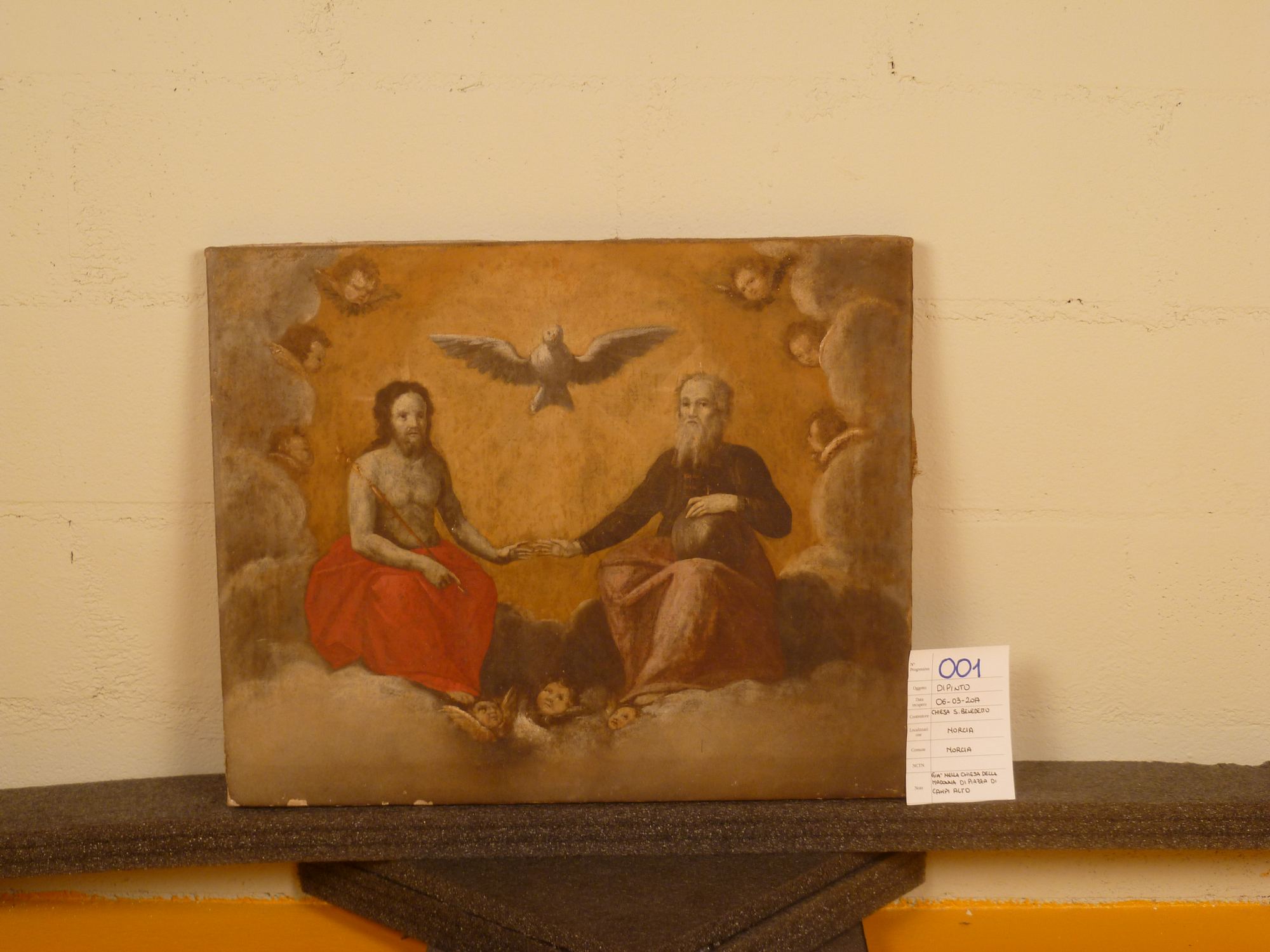 Trinità (dipinto, opera isolata) - ambito Italia centrale (seconda metà XVI)