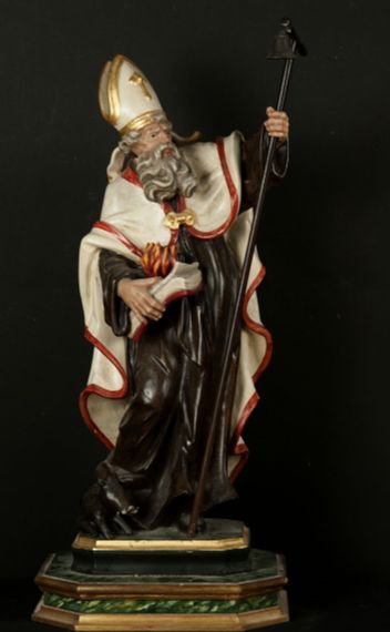 Sant'Antonio abate (statua, opera isolata) - ambito Italia centrale (prima metà XX sec)