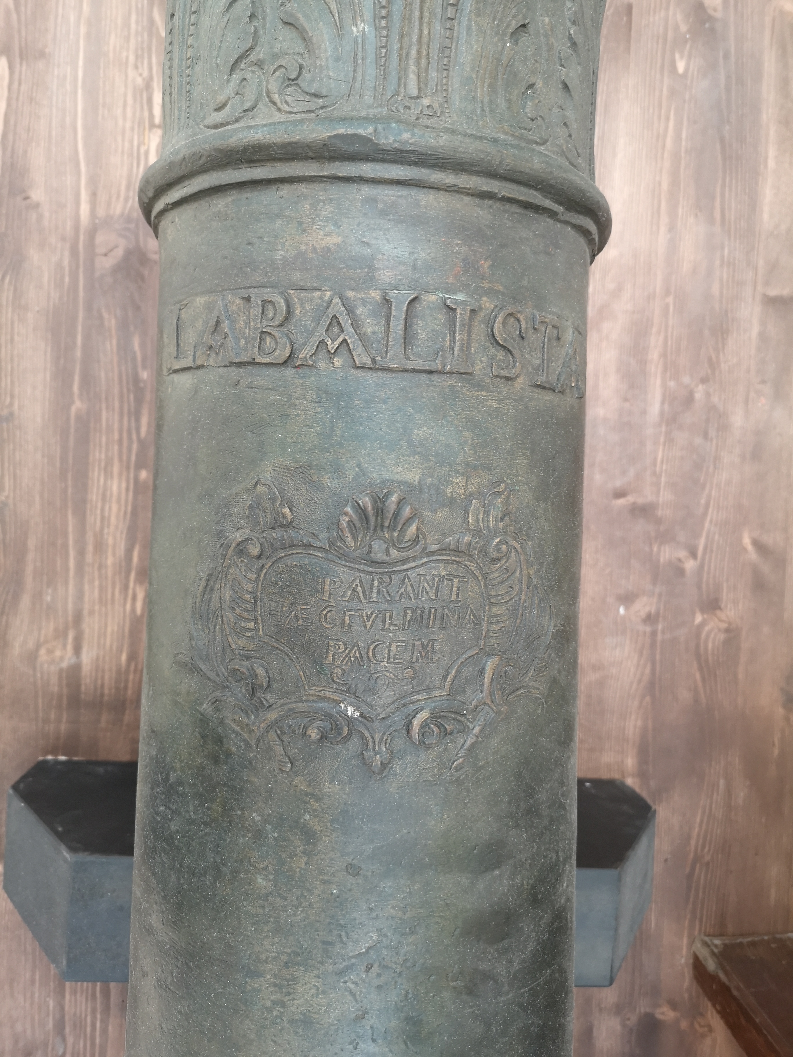 artiglieria storica (cannone da campagna piemontese LA BALISTA da 8 libbre) di FRA. ANT. CEBRANUS (officina) - Regno sabaudo sardo piemontese (secondo quarto XVIII SEC)