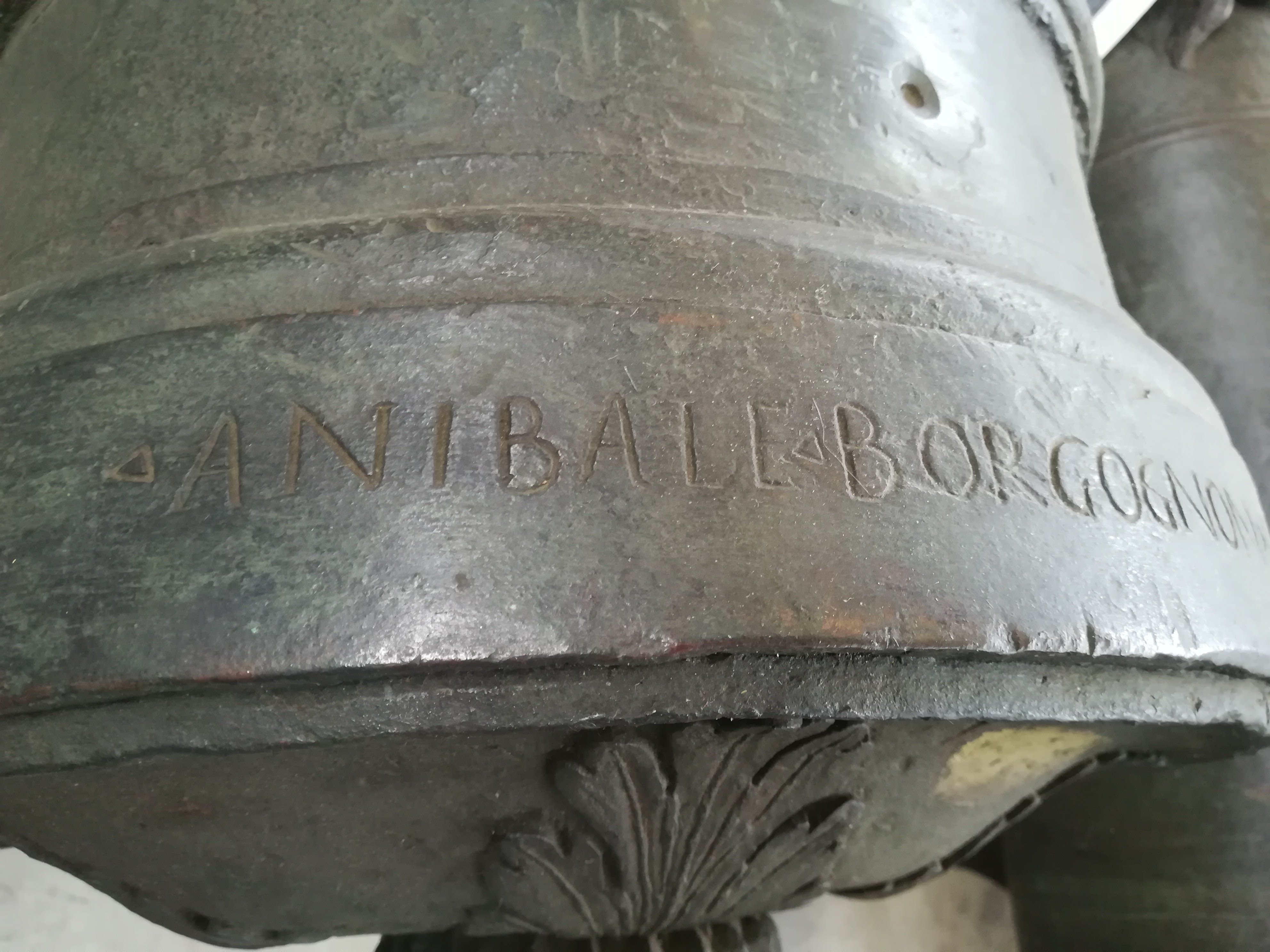Artiglieria storica (Mezzo cannone da 27 lib. Granduc. di Urbino) di Anibale BORGOGNON (officina) - Granducato di Urbino (ultimo quarto XVI sec)