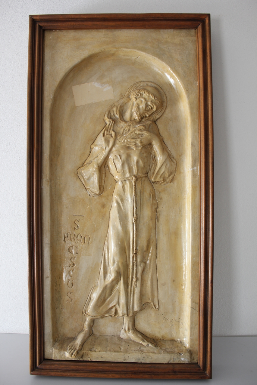 San Francesco, Figura di San Francesco (bassorilievo, opera isolata) - ambito friulano (prima metà sec. XX)