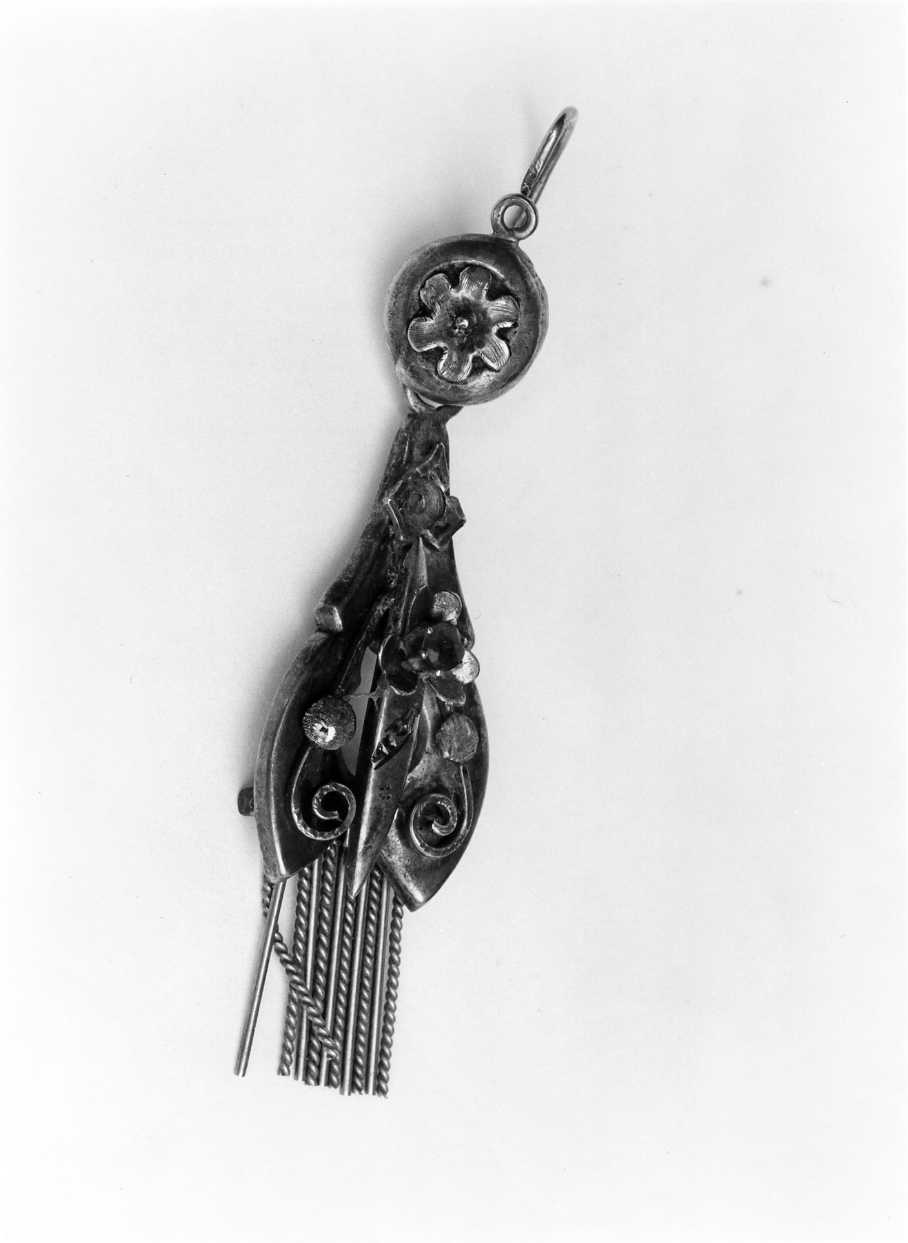 orecchino - a pendente - bottega Italia meridionale (secc. XIX/ XX)