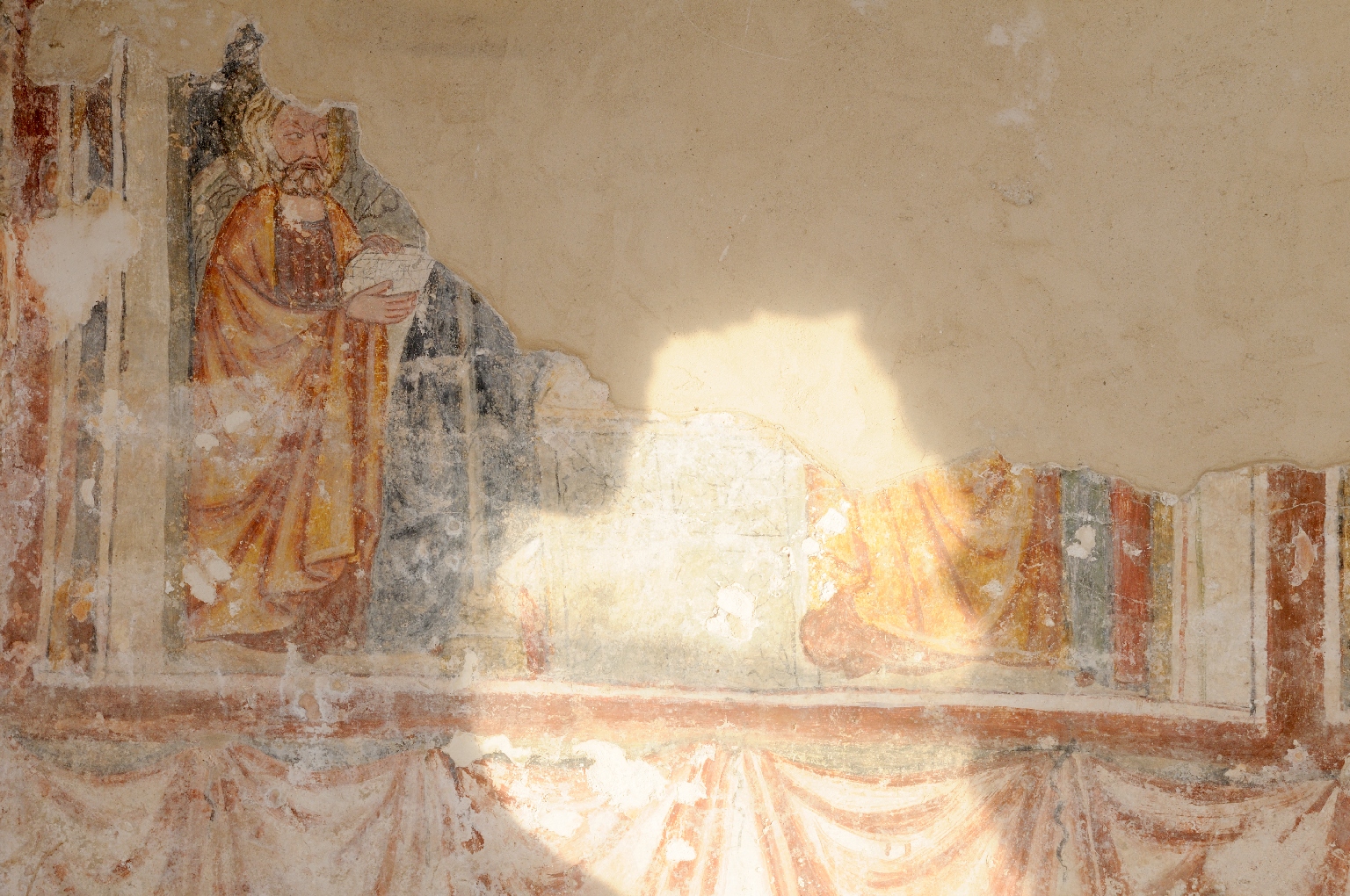 Presentazione di Gesù al tempio (dipinto murale, elemento d'insieme) - ambito molisano (sec. XIV)