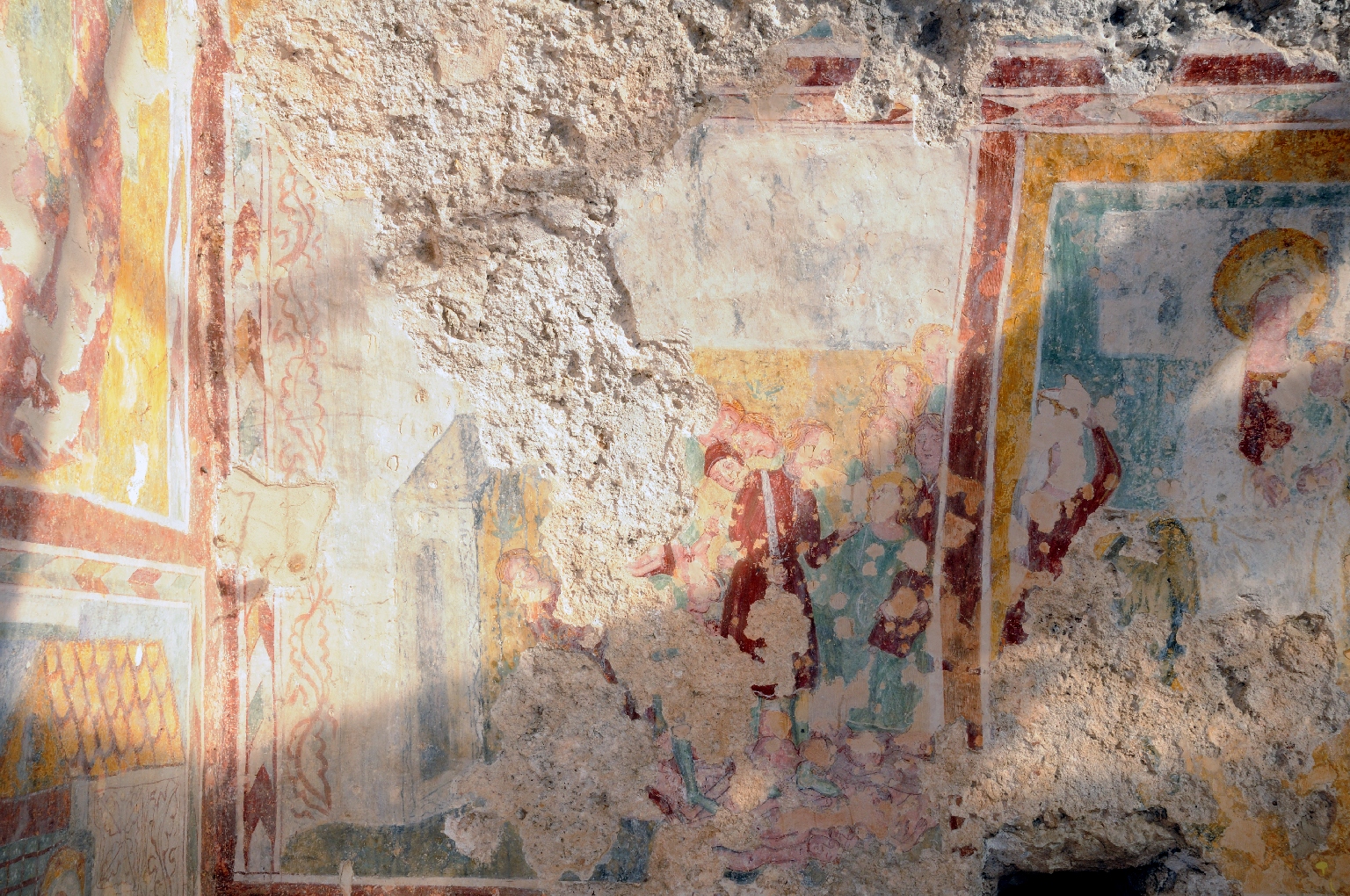 Strage degli innocenti (dipinto murale, elemento d'insieme) - ambito molisano (sec. XIV)