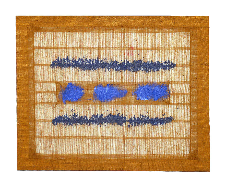 Senza titolo, Terre blu (quadro) di Emblema, Salvatore (sec. XXi)
