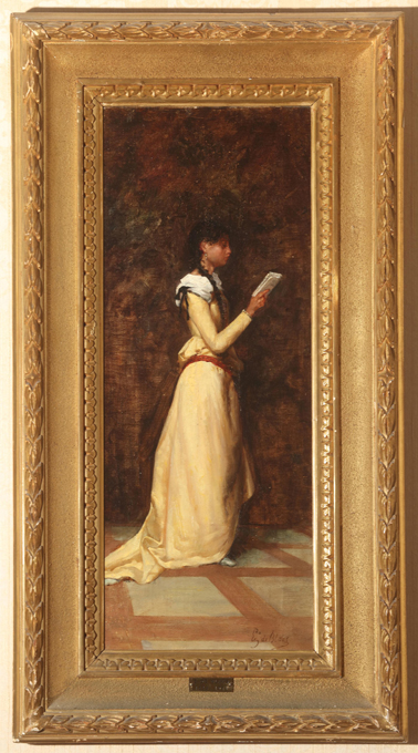 La lettura, Donna che legge (dipinto) di De Blaas, Eugenio (XIX - XX)