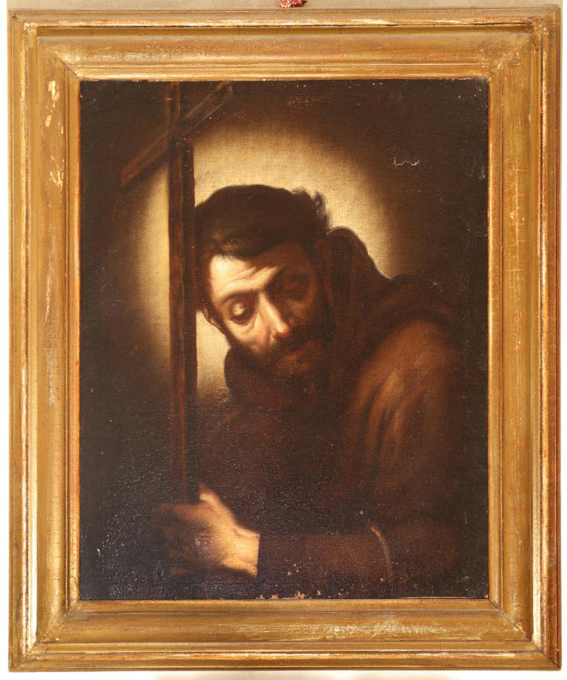 San Francesco in meditazione, San Francesco (dipinto) di Strozzi, Bernardo (attribuito) (XVII)