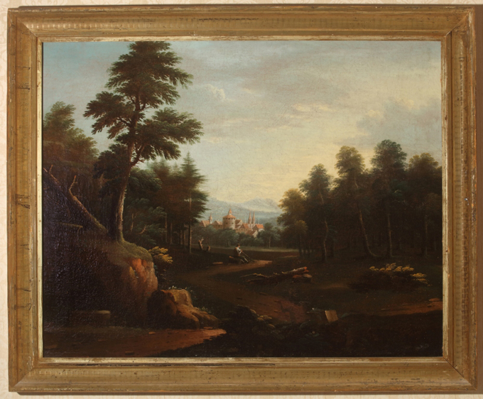 Paesaggio, Paesaggio (dipinto) - ambito fiammingo (XIX)