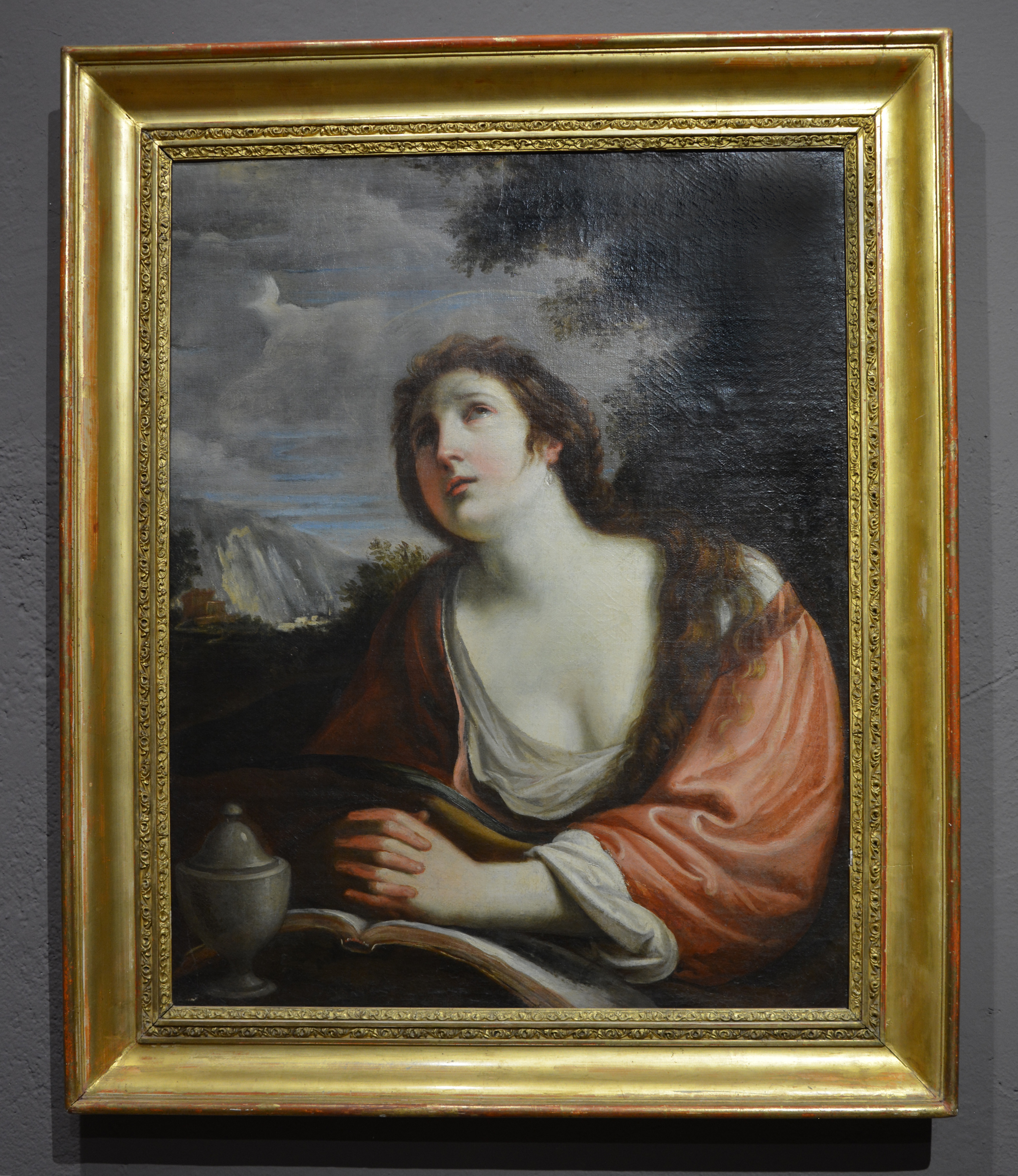 Maria Maddalena (dipinto, opera isolata) di Barbieri Giovan Francesco detto Guercino (bottega) (XVII)