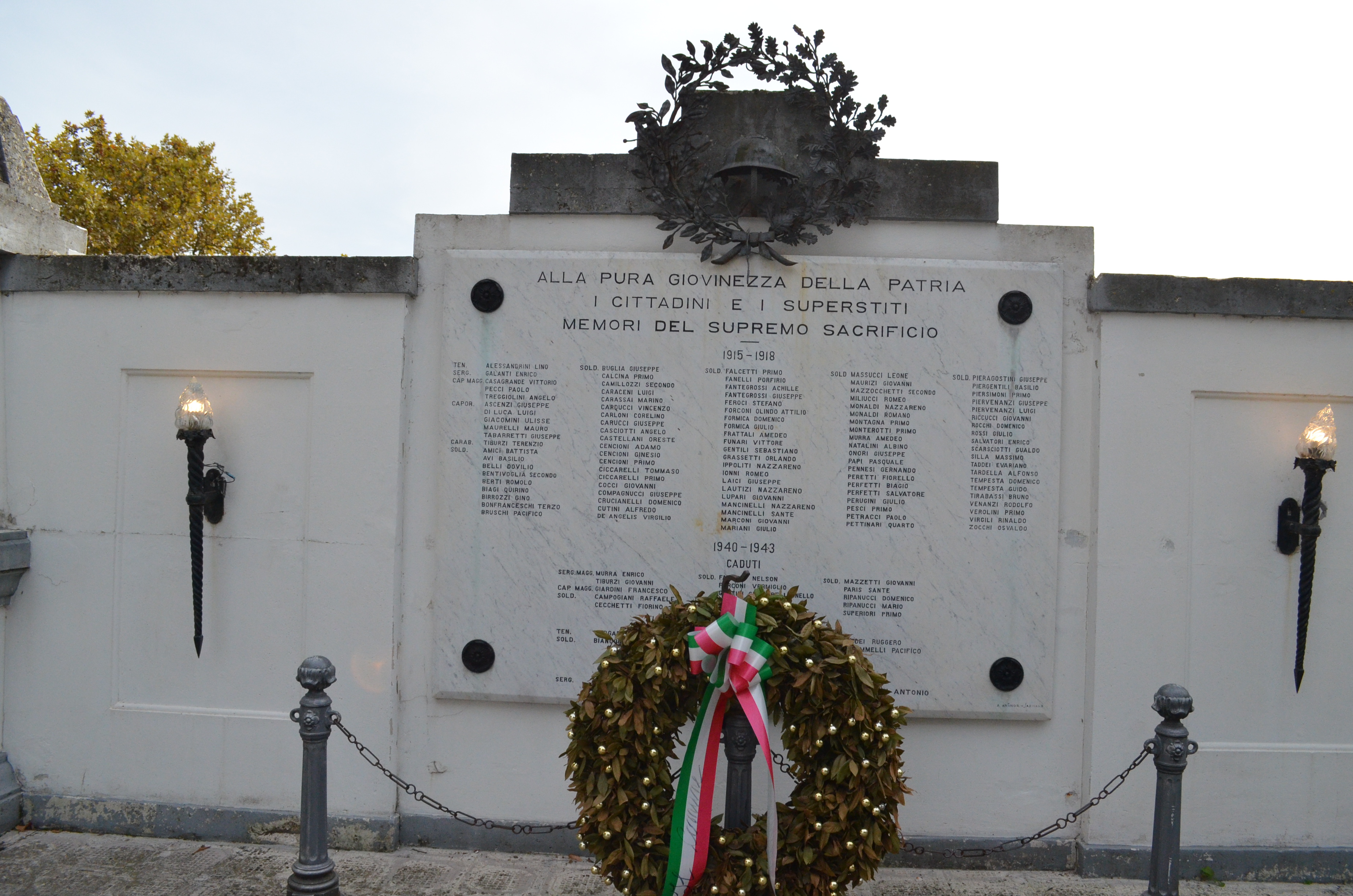 Viale della Rimembranza di Sarnano (viale, commemorativo/ ai caduti della prima guerra mondiale) - Sarnano (MC) 