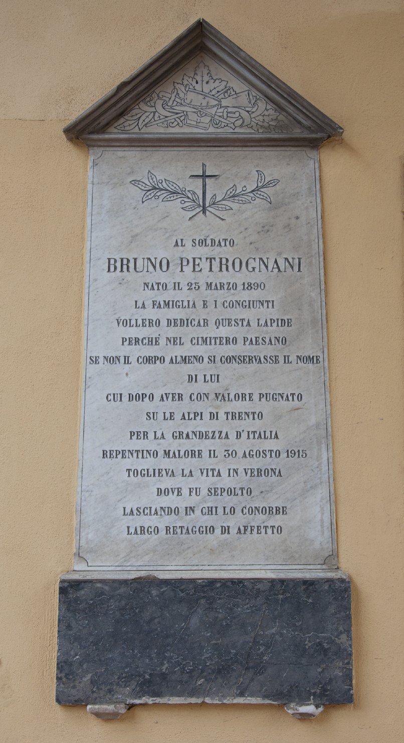 lapide commemorativa ai caduti - ambito toscano (prima metà sec. XX)