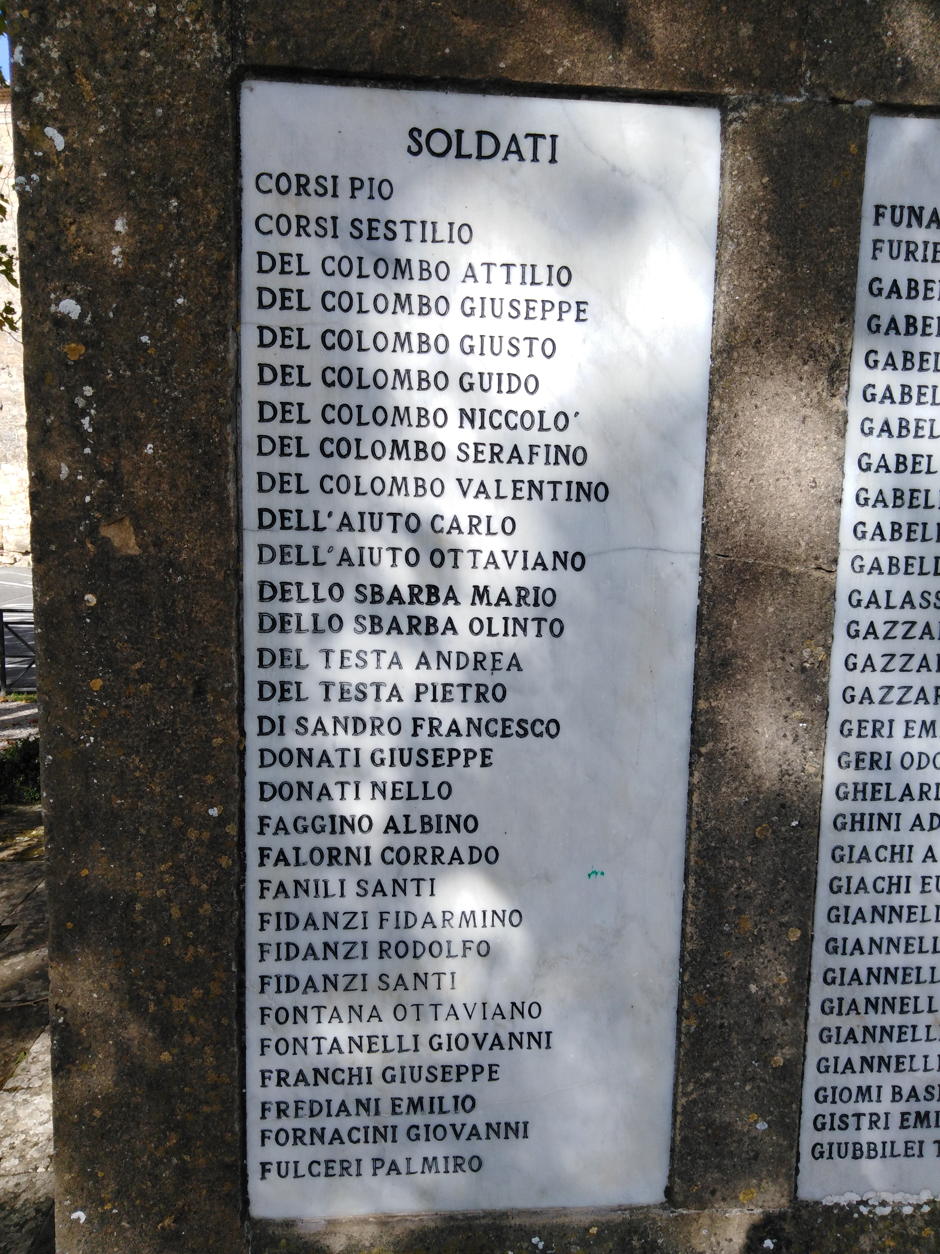 monumento ai caduti - ad ara - ambito toscano (prima metà sec. XX)