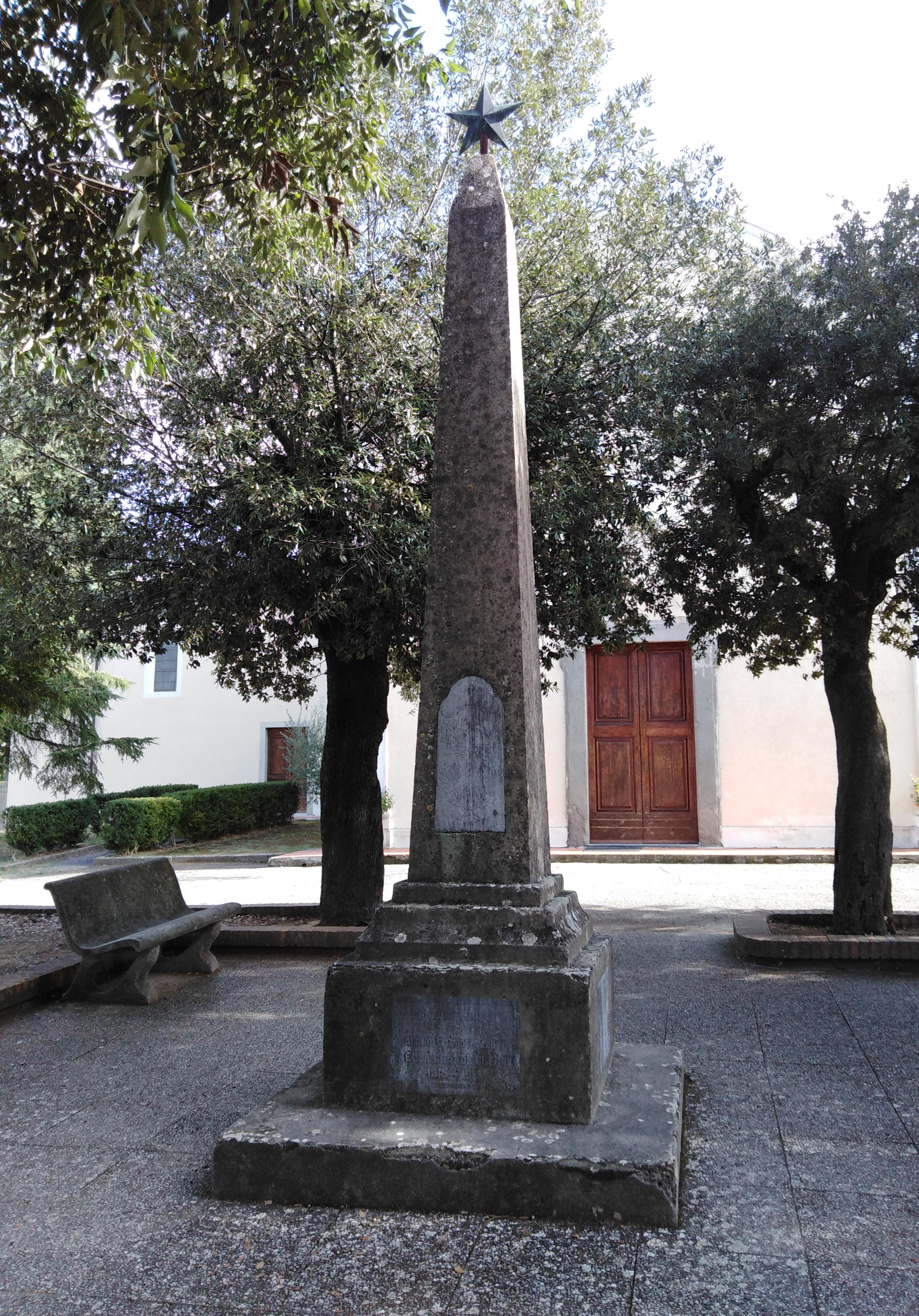 monumento ai caduti - ad obelisco - ambito toscano (prima metà sec. XX)