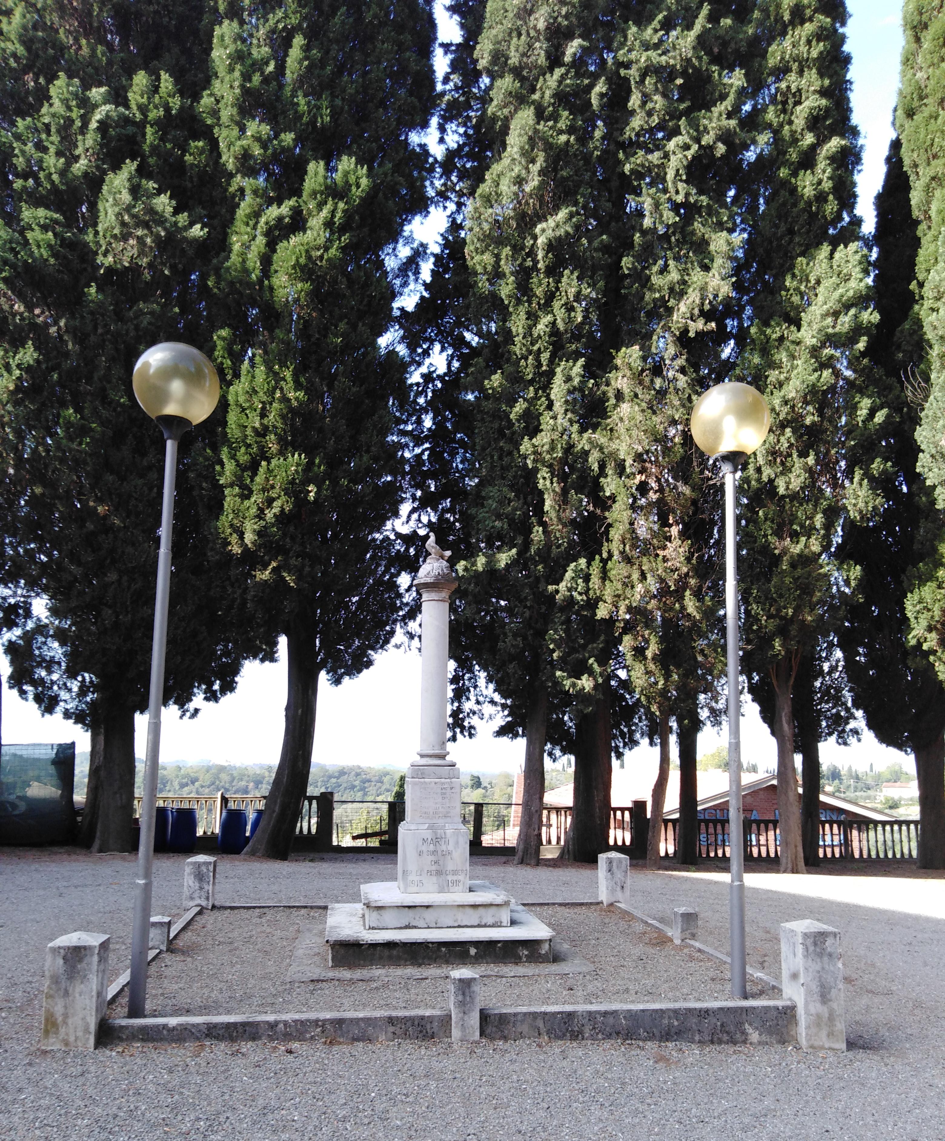 monumento ai caduti - ad obelisco - ambito toscano (prima metà sec. XX)