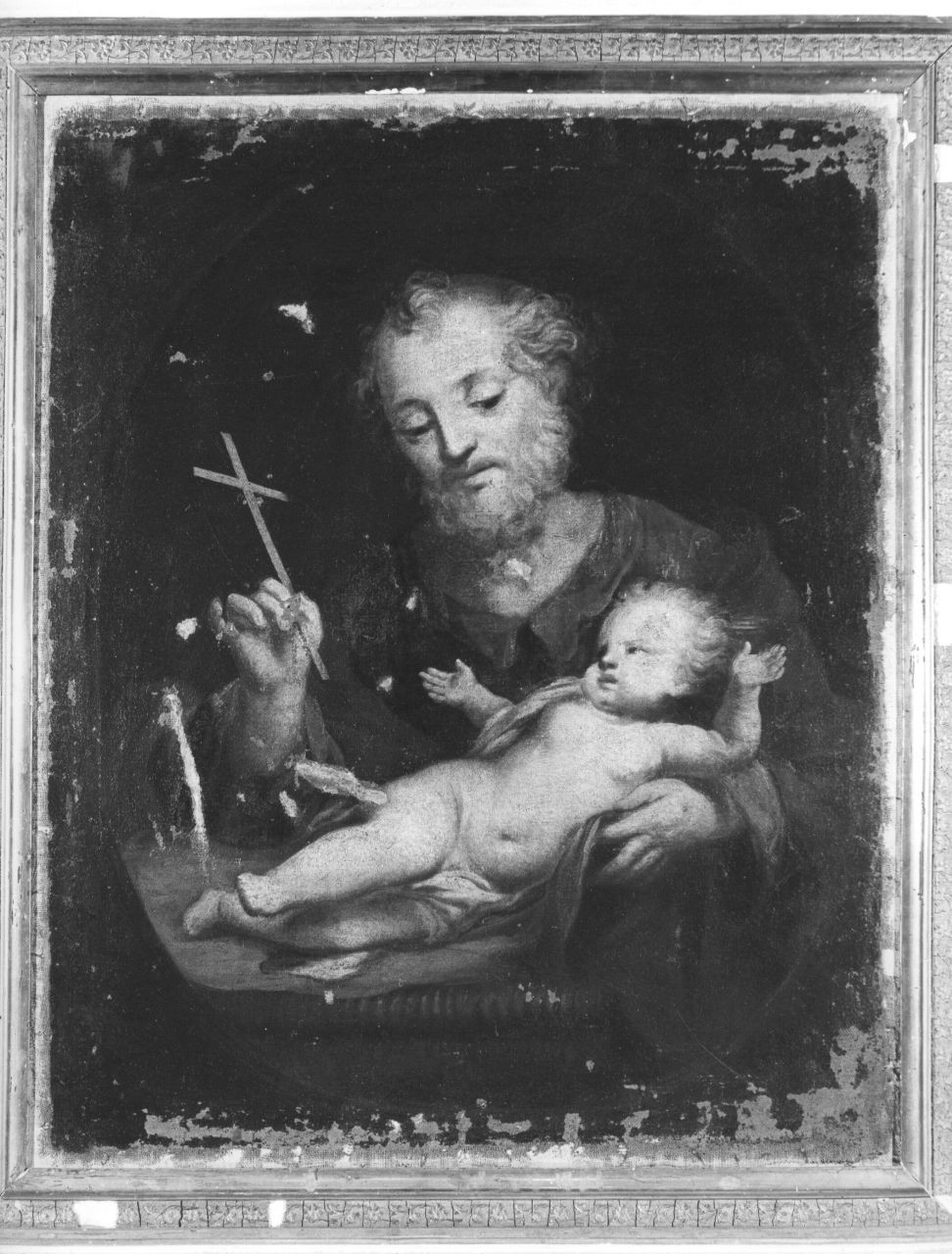 San Giuseppe e Gesù Bambino (dipinto) - ambito toscano (metà sec. XVIII)