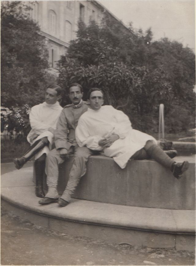 Uomo - Ritratto fotografico (positivo) di fotografia ritrattistica Prima Guerra mondiale (primo quarto XX)