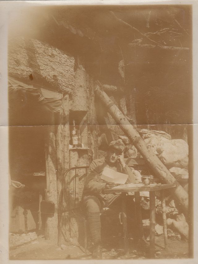 Uomo - Ritratto fotografico (positivo) di fotografia ritrattistica Prima Guerra mondiale (primo quarto XX)