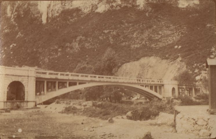 Ponte sul fiume Isonzo (positivo) di fotografia ritrattistica Prima Guerra mondiale (primo quarto XX)