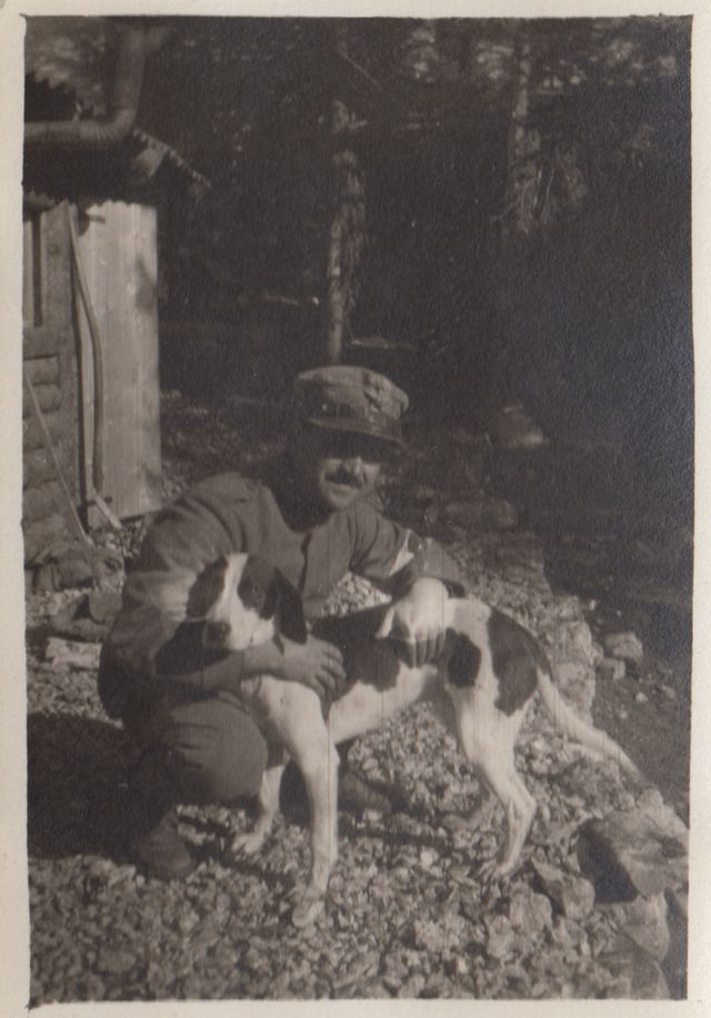 Uomo - Ritratto fotografico (positivo) di fotografia ritrattistica Prima Guerra mondiale (primo quarto XX)